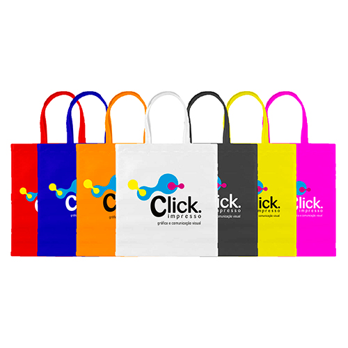 Sacola TNT, 25cmx35cm alça 30cm, impressão colorida 4x0 cores.